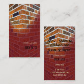 Masons, travailleurs de pierre cartes de visite (Devant / Derrière)