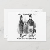 Masonvergadering Briefkaart (Voorkant / Achterkant)