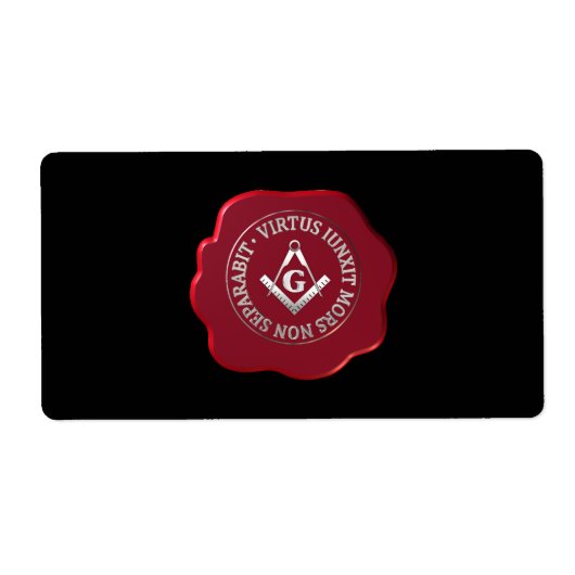 Masonwas Etiket (Voorkant)