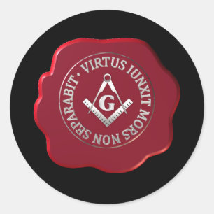 Masonwas Ronde Sticker