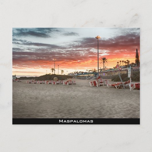 Maspalomas Beach Briefkaart (Voorkant)