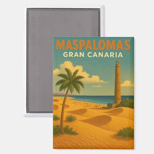 Maspalomas Gran Canaria Magneet (Voorkant / Achterkant)