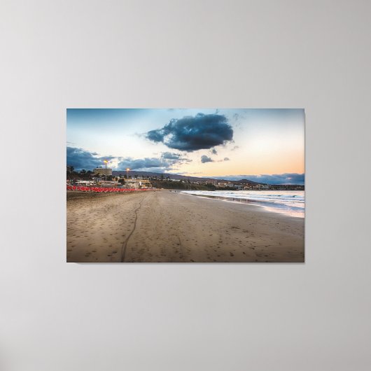 Maspalomas Sunset Canvas Afdruk (Voorkant)