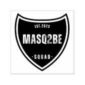"Masq2Be font design 12" Zelfinktende Stempel (Design)