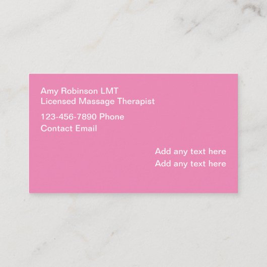 Masquage simple Cartes de visite Conception des ma (Dos)