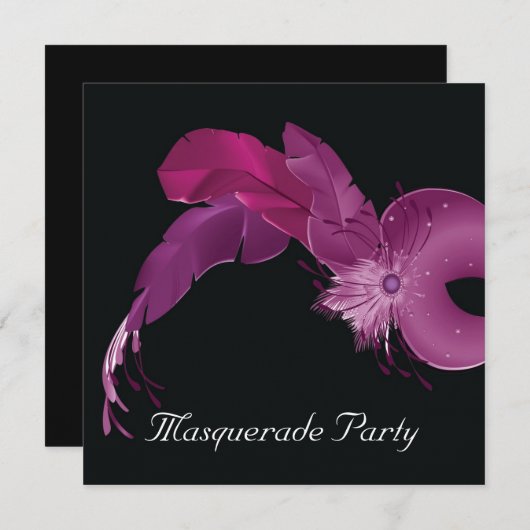 Masquarade Kaart (Voorkant / Achterkant)