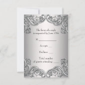 Masque argent rose chaud RSVP pour soirée masquée (Dos)