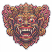 Masque Barong Autocollant – Balinais (Devant)