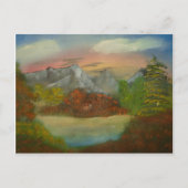 Masqué Dans Carte Postale Rouge (Devant)