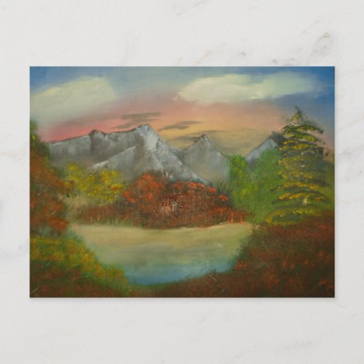 Masqué Dans Carte Postale Rouge (Devant)