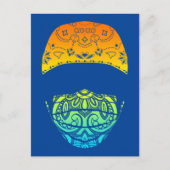 masqué dans une carte postale paisley (Devant)