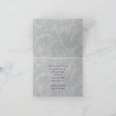 Masque de Bal Masqué Violet Mariage Merci (Intérieur)