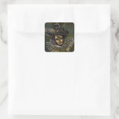 Masque de carnaval - Vert N Or Stickers Damask (Sac)