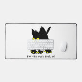 Masque de chat noir de Halloween drôle avec dos ar (Clavier et souris)