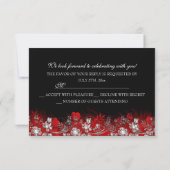 Masque de fête masquée Rouge Blanc RSVP (Dos)