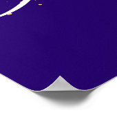 Masque de Mardi Gras Mascarade | Affiche Violette (Coin)