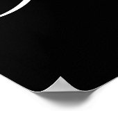 Masque de Mascarade de Mardi Gras | Affiche Noire (Coin)