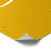 Masque de Mascarade Mardi Gras | Affiche Or (Coin)