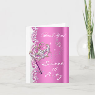 Masque de masquerade Merci Sweet 16 Party Rose