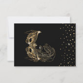 Masque de paillettes pour invitation de quinceañer (Dos)