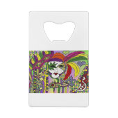 Masque de plumes de Mardi Gras psychédélique (Dos)