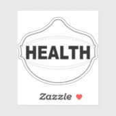 Masque de santé autocollant vinyle (Feuille)