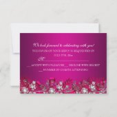 Masque de scintillement blanc rose pour RSVP de so (Dos)