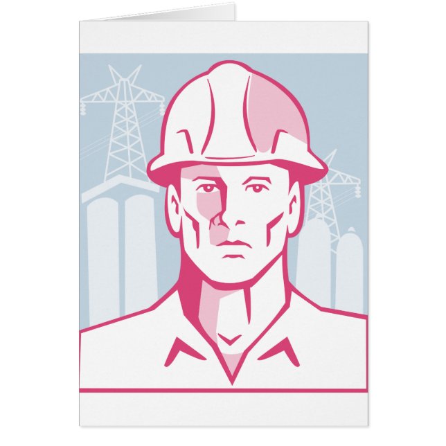 Masque de travailleur d'ingénieur de construction (Devant)