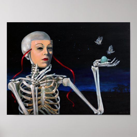 "Masque de vie" par Christiane Cegavske Poster (Devant)