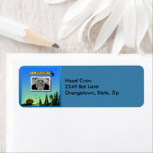 Masque de vieil homme, sorcière et Étiquettes de a (En situation)