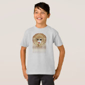 Masque d'or Mardi Gras Carnaval T-shirt bio (Devant entier)