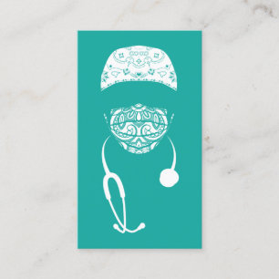 masqué en cachemire carte de visite