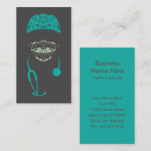 masqué en cachemire carte de visite (Devant / Derrière)