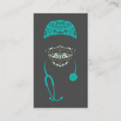 masqué en cachemire carte de visite (Devant)