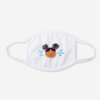 Masque En Coton Blanc Sous Ce Masque, Je Sourirais D'Un Masque.