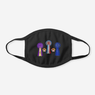 Masque En Coton Noir Conception de la Rosette Brookhaven_Labradors