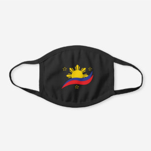 Masque En Coton Noir Pinoy Flag