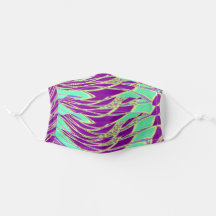 Conception abstraite dans Mint Green et Purple