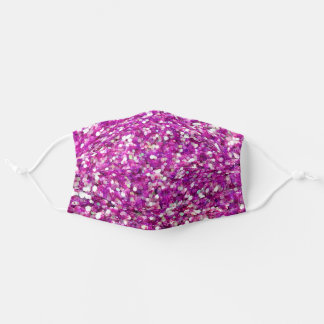 Masque En Tissu Parties scintillant violette