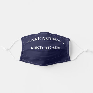 Masque En Tissu Rendre l'Amérique plus vivante - Navy Blue