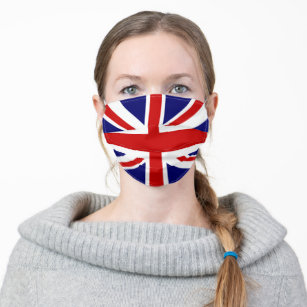 Masque En Tissu Symbole national britannique du drapeau