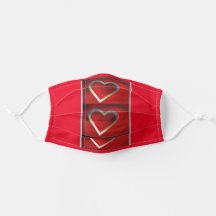 Trois coeurs sur la conception de Red Abstract