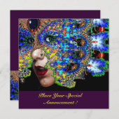 MASQUE ÉPHÉMÈRE Invitation au Bal de Masques d'Hal (Devant / Derrière)