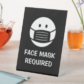 Masque facial, panneau de vente au détail requis p (In SItu)