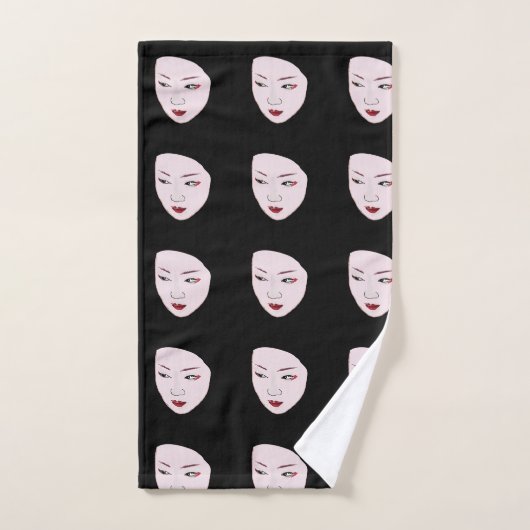 Masque Geisha (Serviette à main)