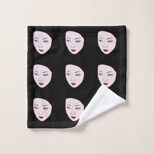 Masque Geisha (Gant de toilette)