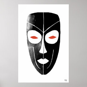 Masque - Impression d'art d'archives