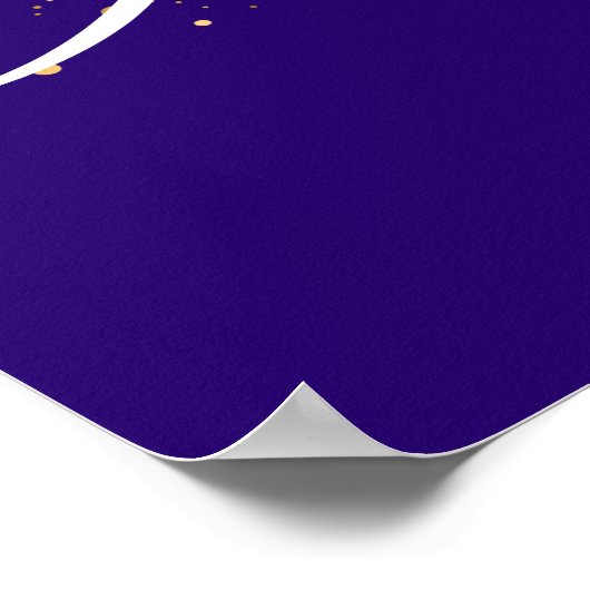 Masque Mardi Gras | Poster pourpre (Coin)