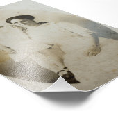 Masque ovale Maman & Fille RPPC Renversé Photo BW (Coin)