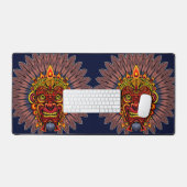 Masque rituel du roi guerrier tribal (Clavier et souris)